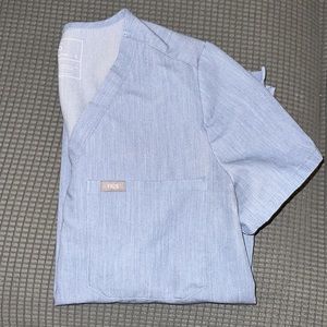 Women’s small figs Catarina heather indigo scrub top